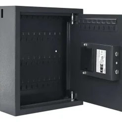 vidaXL Coffre-fort numérique Gris foncé 30 x 10 x 36,5 cm Acier