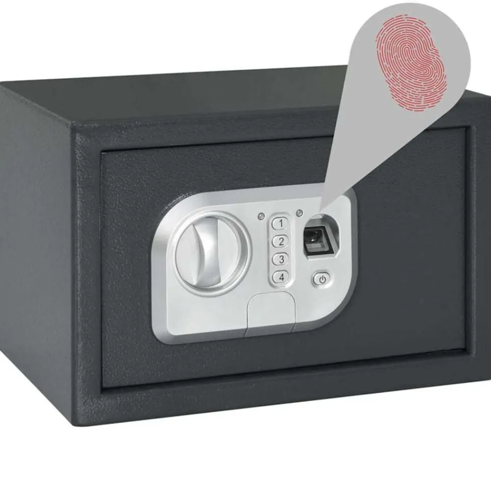Sécurité À Domicile & Au Bureau-vidaXL Coffre-fort numérique Gris foncé 31 x 20 x 20 cm Acier