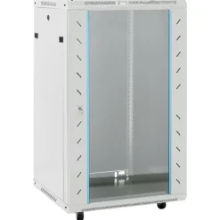 Appareils Électroniques-vidaXL Coffret de réseau à pieds pivotants 18U 19" IP20 60x60x100 cm Gris