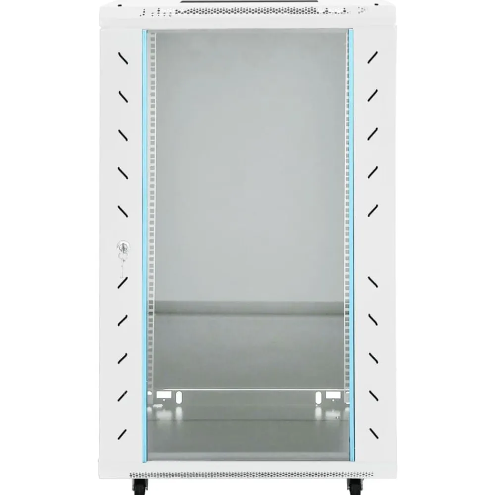 Appareils Électroniques-vidaXL Coffret de réseau à pieds pivotants 18U 19" IP20 60x60x100 cm Gris