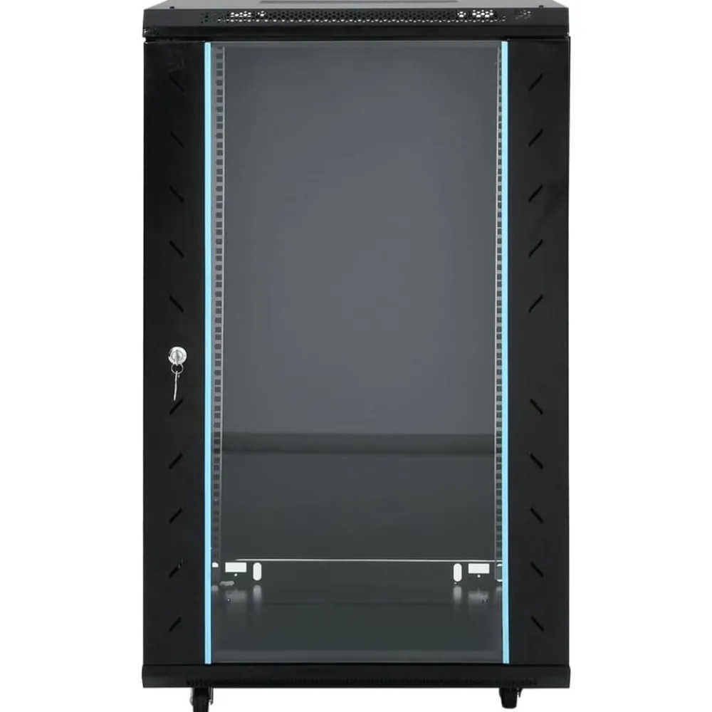 vidaXL Coffret de réseau à pieds pivotants 18U 19" IP20 60x60x100 cm