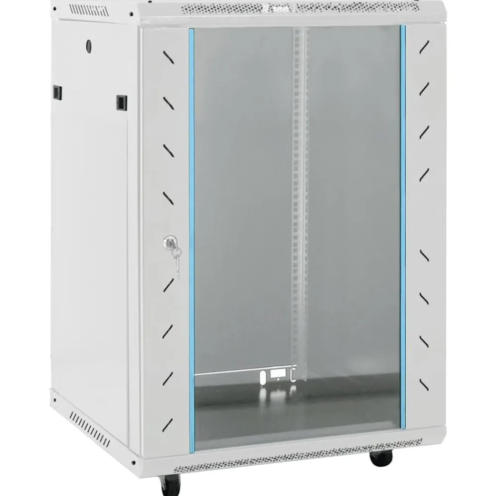 vidaXL Coffret de réseau avec pieds pivotants 15U 19" IP20 60x45x86 cm