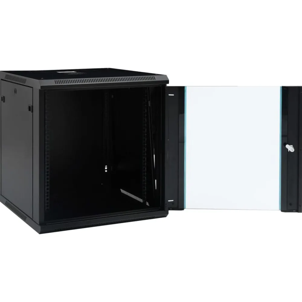 vidaXL Coffret de réseau mural 12U 19" IP20 600x600x640 mm