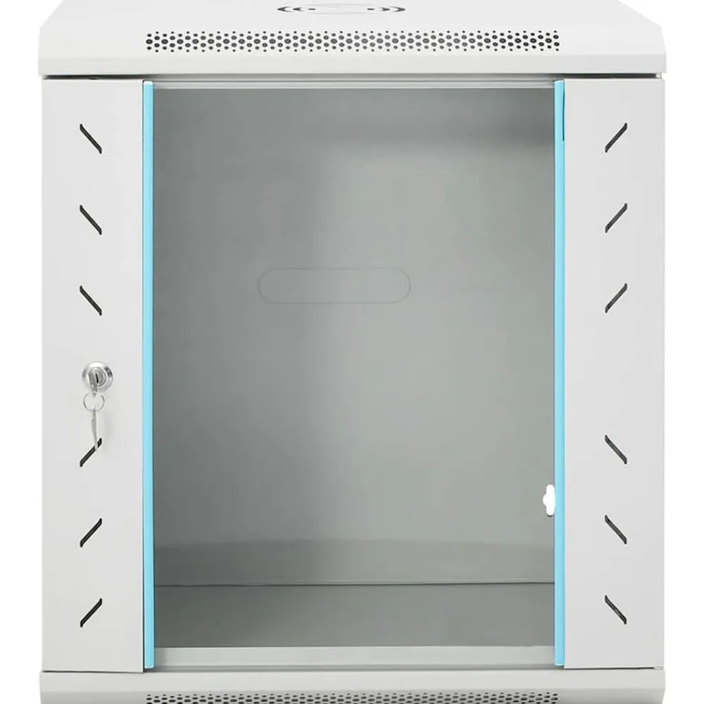 Appareils Électroniques-vidaXL Coffret de réseau mural 12U 19" IP20 53x40x60 cm Gris