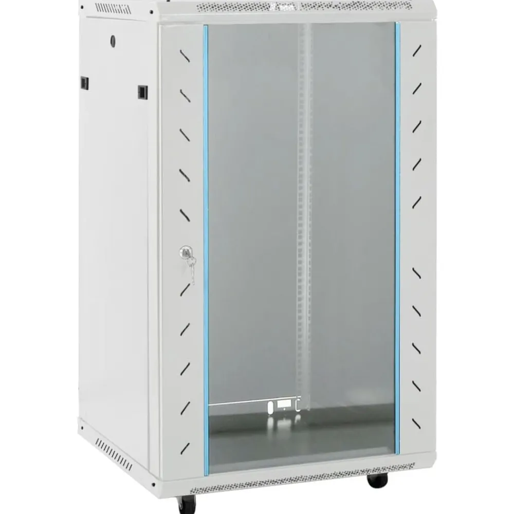 Appareils Électroniques|Allaitement & Alimentation-vidaXL Coffret de réseau 18U 19" IP20 60x60x100 cm Gris