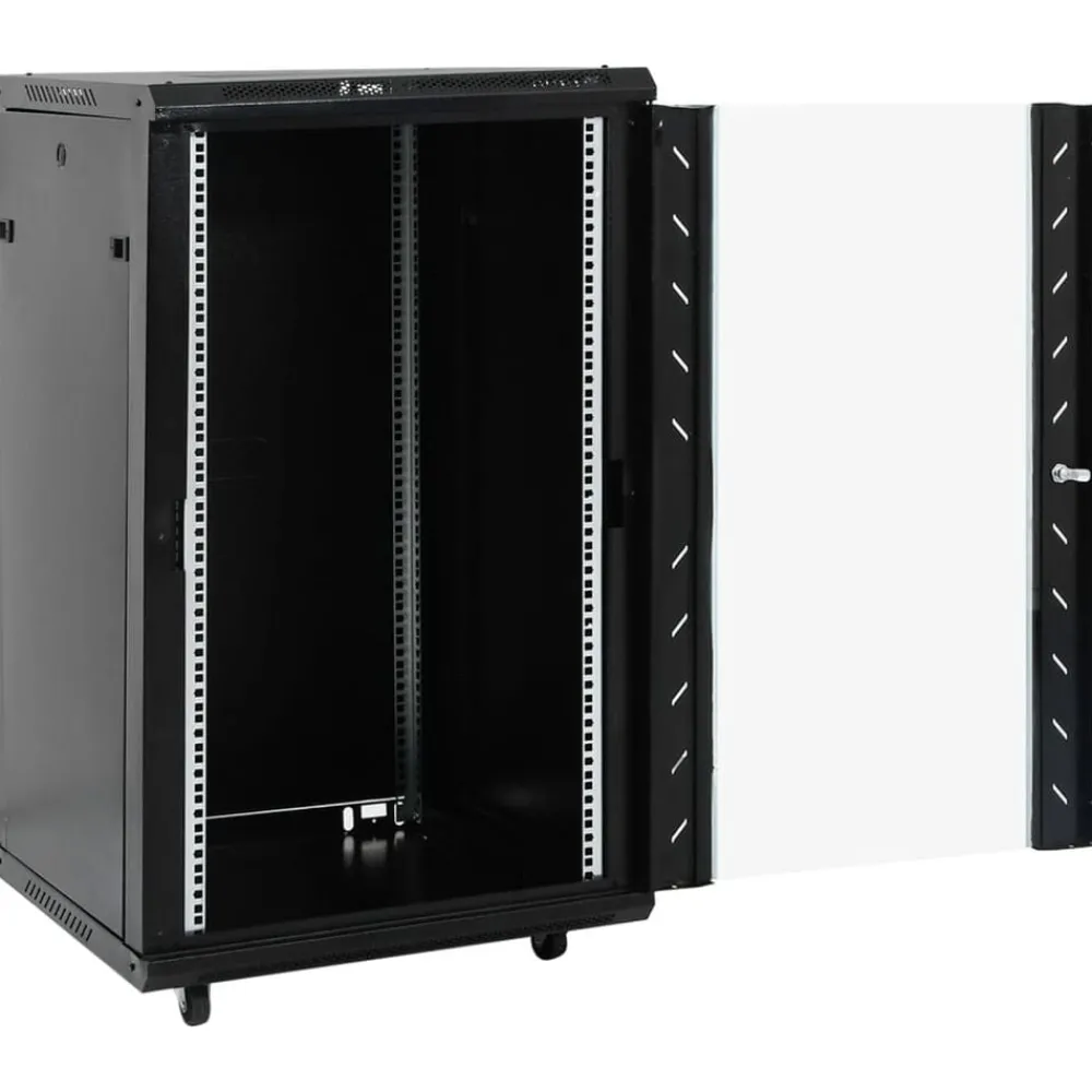 Appareils Électroniques-vidaXL Coffret de réseau 18U 19" IP20 60x60x100 cm Noir
