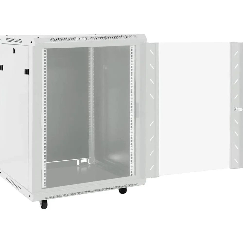 Appareils Électroniques-vidaXL Coffret de réseau 15U 19" IP20 60x45x86 cm Gris