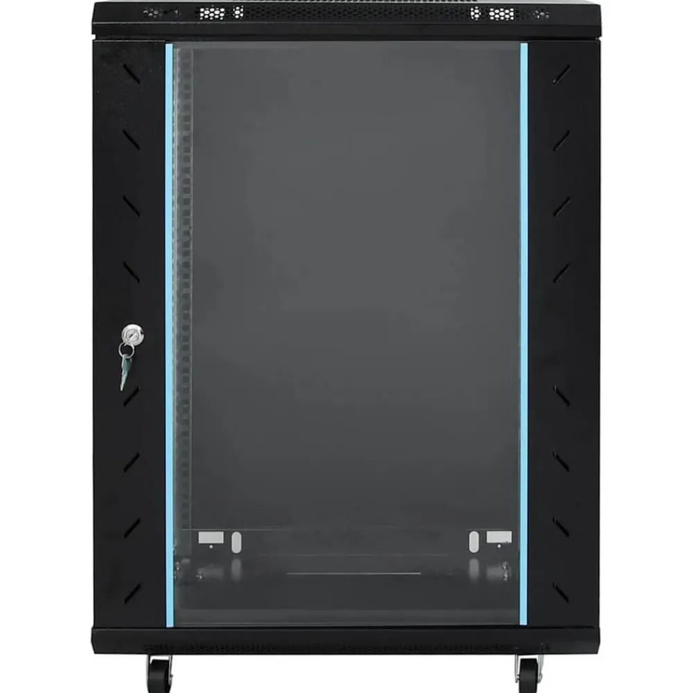 Appareils Électroniques-vidaXL Coffret de réseau 15U 19" IP20 60x45x86 cm Noir