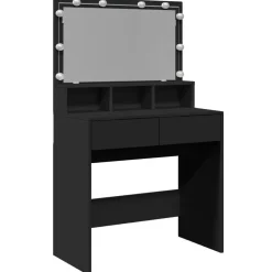 vidaXL Coiffeuse avec LED 80x41x134,5 cm