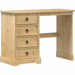vidaXL Coiffeuse Corona 104x47x75 cm bois de pin massif