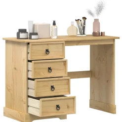 vidaXL Coiffeuse Corona 104x47x75 cm bois de pin massif