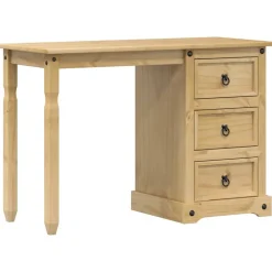 Meubles De Bureau-vidaXL Coiffeuse Corona 110x47x75 cm bois de pin massif