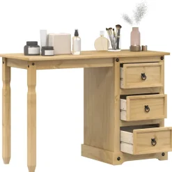 Meubles De Bureau-vidaXL Coiffeuse Corona 110x47x75 cm bois de pin massif