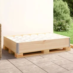 Manutention De Matériaux-vidaXL Collier de palette 80x120 cm Bois de pin solide Marron
