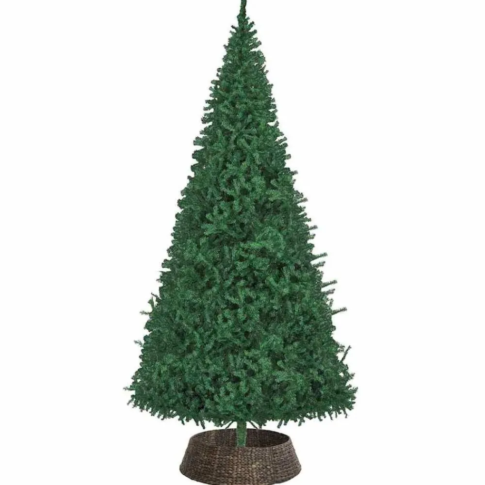 vidaXL Collier de sapin de Noël 105 x 105 x 28 cm Jacinthe d'eau