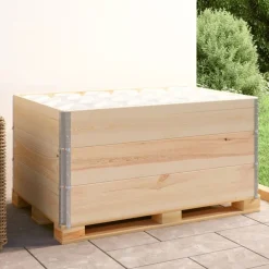 vidaXL Colliers de palette 3 pcs 80x120 cm Bois de pin solide