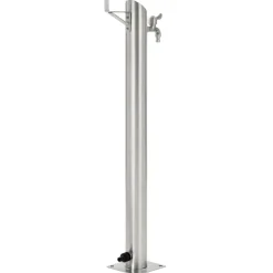 vidaXL Colonne à eau de jardin ronde Acier inoxydable 95 cm