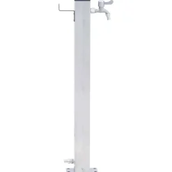 vidaXL Colonne à eau de jardin 40 cm acier inoxydable carré