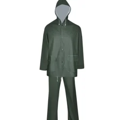 Vêtements & Accessoires-vidaXL Combinaison de pluie imperméable 2 pcs avec capuche XL Vert