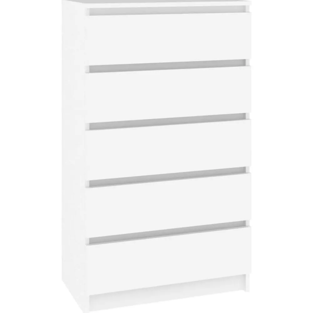 Armoires & Meubles De Rangement-vidaXL Commode 60x36x103 cm Bois d'ingénierie Blanc