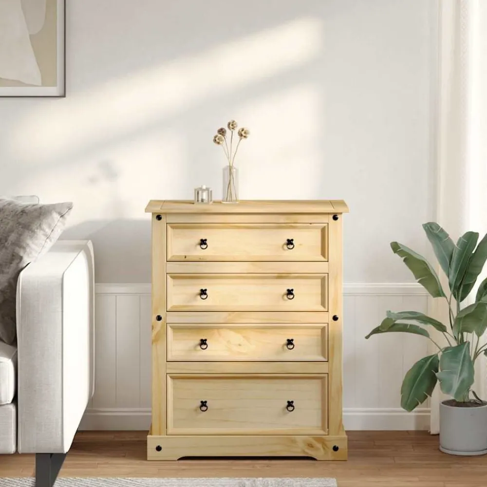 Armoires & Meubles De Rangement-vidaXL Commode Corona 92x48x114 cm bois massif de pin