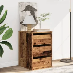 vidaXL Commode d'angle 40x41x58 cm bois d'ingénierie
