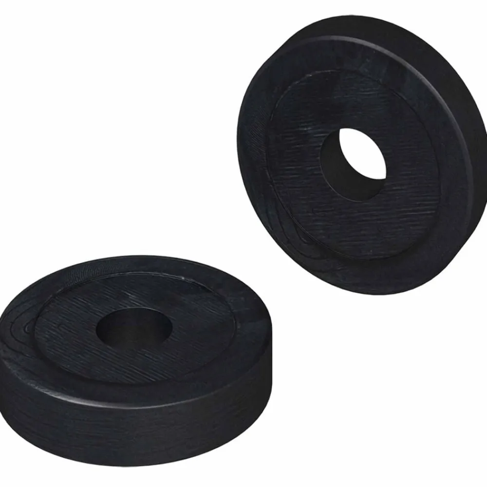 Accessoires De Quincaillerie-vidaXL compatible avec des rondelles plates 2 pcs Noir ∅15 x 3 mm