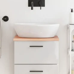 vidaXL Comptoir de salle de bain 40x30x2 cm bois traité