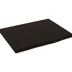 Matériaux De Construction-vidaXL Comptoir de salle de bain 40x30x2 cm bois traité Marron foncé