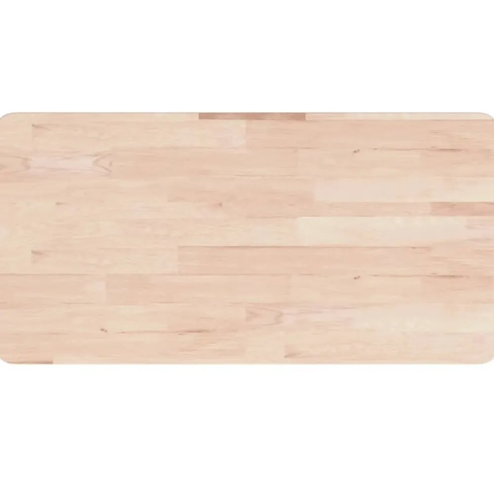 vidaXL Comptoir de salle de bain 80x40x1,5 cm Bois massif non traité