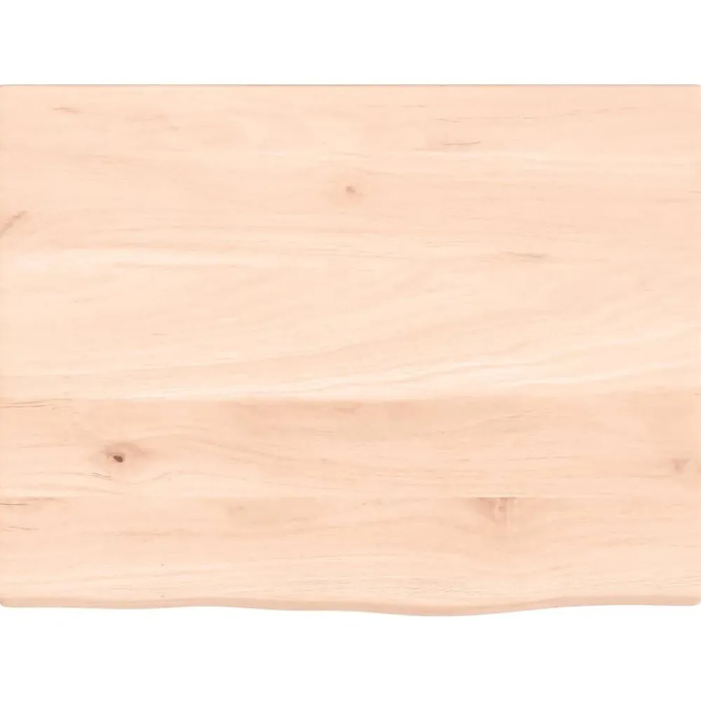 Matériaux De Construction-vidaXL Comptoir de salle de bain 40x30x2 cm bois massif non traité Naturel