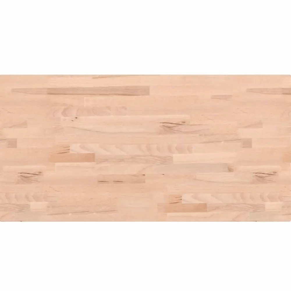 Matériaux De Construction-vidaXL Comptoir de salle de bain 80x40x1,5 cm bois massif de hêtre Naturel