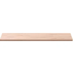 Matériaux De Construction-vidaXL Comptoir de salle de bain 80x40x1,5 cm bois massif de hêtre Naturel