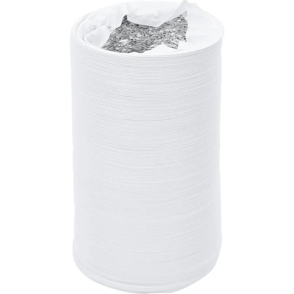 vidaXL Conduit de ventilation aluminium et PVC 6 m Ø10 cm