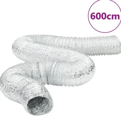 Chauffage, Ventilation & Climatisation-vidaXL Conduit de ventilation aluminium 6 m Ø10 cm