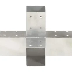 Clôtures & Barrières-vidaXL Connecteur de poteau Forme en X Métal galvanisé 71x71 mm