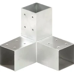 Clôtures & Barrières-vidaXL Connecteur de poteau Forme en Y Métal galvanisé 71x71 mm