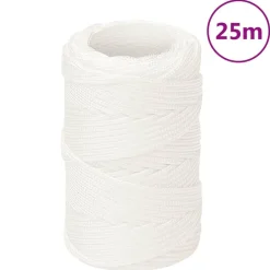 Accessoires De Quincaillerie-vidaXL Corde de bateau complet 2 mm 25 m Polypropylène Blanc