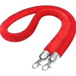 vidaXL Corde de colonne Rouge et é Velours