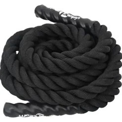 vidaXL Corde de combat noire 6 m 4,5 kg Polyester