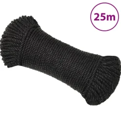 vidaXL Corde de travail 3 mm 25 m polypropylène