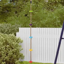Jeux De Plein Air-vidaXL Corde d'escalade Multicolore 10,5 x 10,5 x 201 cm Polyester