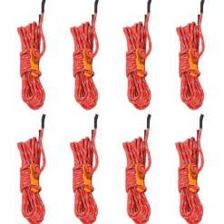 vidaXL Cordes de haubanage avec clés réfléchissantes 8 pcs 4 m 4 mm