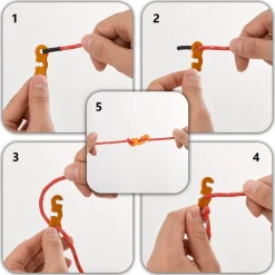 vidaXL Cordes de haubanage avec clés réfléchissantes 8 pcs 4 m 4 mm