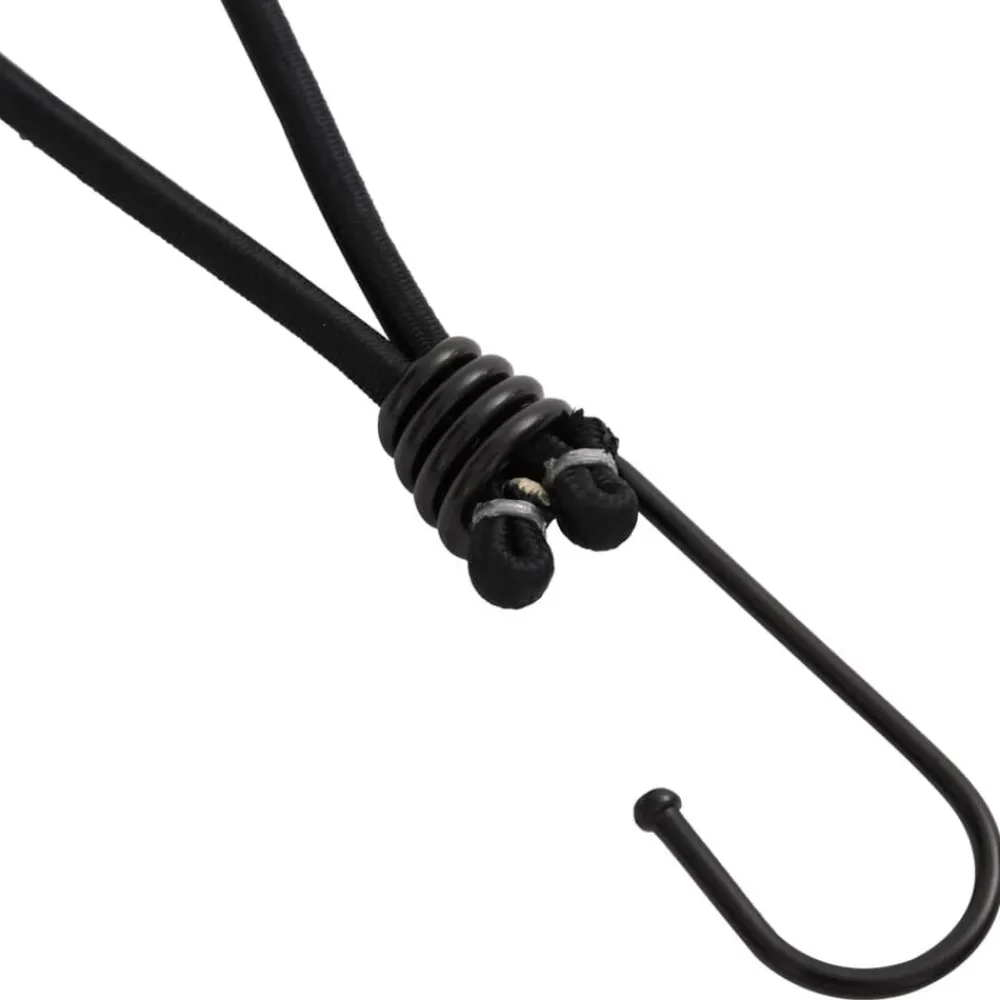 Loisirs De Plein Air-vidaXL Cordon élastique avec crochets 25 pcs 17 cm