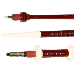 Arts & Loisirs-vidaXL Cornemuse écossaise Great Highland Tartan Royal Steward Rouge
