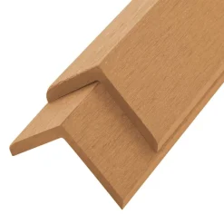 vidaXL Cornière de terrasse 5 pcs WPC 170 cm Couleur teck