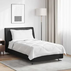 vidaXL Couette avec oreiller 2 pcs Blanc Microfibre