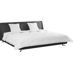 vidaXL Couette avec Oreillers 3 pcs Blanc Microfibre et Plumes D'oie