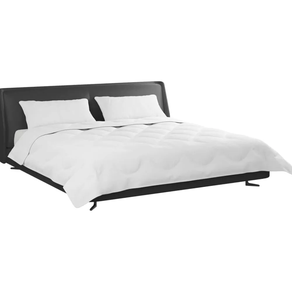 vidaXL Couette avec oreiller 3 pcs Blanc Microfibre
